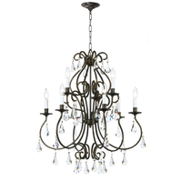 Mid Sized Chandelier 25-1/2" Width Mid Sized Chandelier 25-1/2" Width
