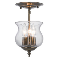 Semi Flush Mount 6-1/2" Width Semi Flush Mount 6-1/2" Width