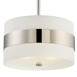 C295PN Grayson Drum Pendant Pendant Light - Polished Nickel C295PN Grayson Drum Pendant Pendant Light - Polished Nickel