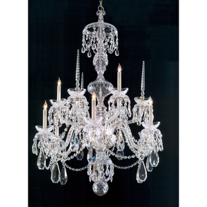 C5070CHCLMWP Traditional Crystal Mid Sized Chandelier Chandelier - Chrome C5070CHCLMWP Traditional Crystal Mid Sized Chandelier Chandelier - Chrome