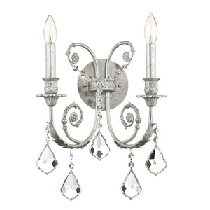 C5112OSCLMWP Regis Multi Bulb Wall Sconce - Olde Silver C5112OSCLMWP Regis Multi Bulb Wall Sconce - Olde Silver