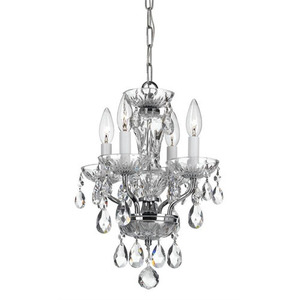 C5534CHCLSAQ Traditional Crystal Mini Chandelier - Chrome C5534CHCLSAQ Traditional Crystal Mini Chandelier - Chrome