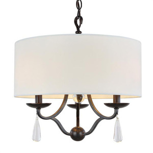 C5973EB Manning Mini Chandelier - English Bronze C5973EB Manning Mini Chandelier - English Bronze