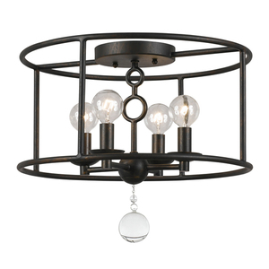 C9267EB Cameron Semi Flush Mount Ceiling Light - English Bronze C9267EB Cameron Semi Flush Mount Ceiling Light - English Bronze