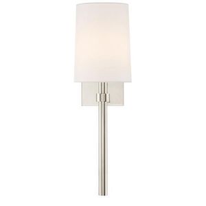 CBRO451PN Bromley 1 Bulb Wall Sconce - Polished Nickel CBRO451PN Bromley 1 Bulb Wall Sconce - Polished Nickel