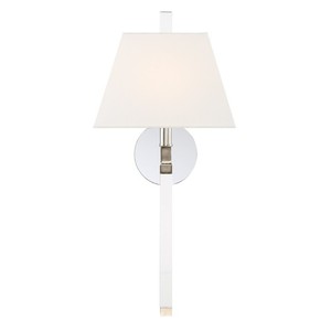 CREN261PN Renee 1 Bulb Wall Sconce - Polished Nickel CREN261PN Renee 1 Bulb Wall Sconce - Polished Nickel