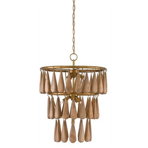 C90000406 Savoiardi Mini Chandelier - Vintage Brass / Natural C90000406 Savoiardi Mini Chandelier - Vintage Brass / Natural