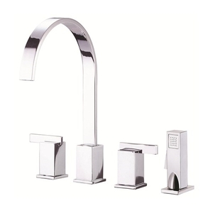 DD422044 Sirius Two-Handle Kitchen Faucet - Chrome DD422044 Sirius Two-Handle Kitchen Faucet - Chrome