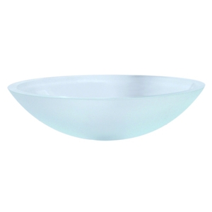 D1129TFCR Ela Vessel Style Bathroom Sink - Frosted Crystal D1129TFCR Ela Vessel Style Bathroom Sink - Frosted Crystal