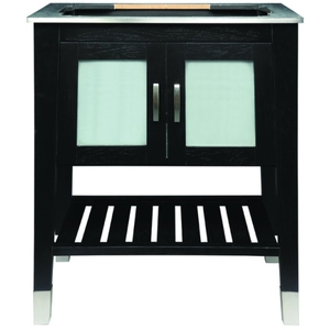 D5264BKA Briana Vanity Base Bathroom Vanity - Black Ash D5264BKA Briana Vanity Base Bathroom Vanity - Black Ash