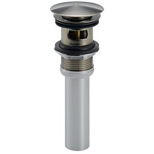 D72173SS Push Pop-Up With Overflow Lavatory Drain Bathroom Accessory - Brilliance Stainless D72173SS Push Pop-Up With Overflow Lavatory Drain Bathroom Accessory - Brilliance Stainless