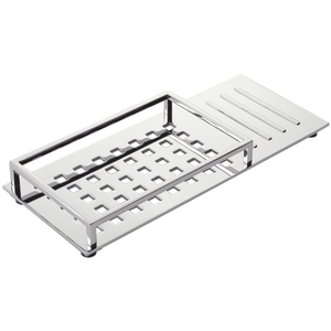 D77612 Vero Vanity Shelf Bathroom Accessory - Chrome D77612 Vero Vanity Shelf Bathroom Accessory - Chrome