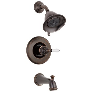 DT14455RBLHP/DH712RB/DR10000UN Victorian One Handle Tub & Shower Faucet - Venetian Bronze DT14455RBLHP/DH712RB/DR10000UN Victorian One Handle Tub & Shower Faucet - Venetian Bronze