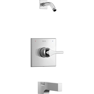 DT14474LHD/DR10000UNBX Zura One Handle Tub & Shower Faucet - Chrome DT14474LHD/DR10000UNBX Zura One Handle Tub & Shower Faucet - Chrome