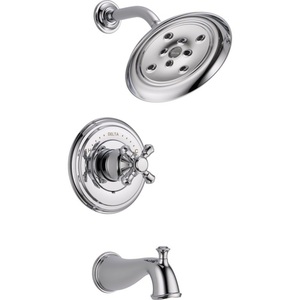 DT14497LHP/DH795/DR10000UNBX Cassidy One Handle Tub & Shower Faucet - Chrome DT14497LHP/DH795/DR10000UNBX Cassidy One Handle Tub & Shower Faucet - Chrome