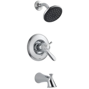 DT17T438/DR10000UNBX Lahara One Handle Tub & Shower Faucet - Chrome DT17T438/DR10000UNBX Lahara One Handle Tub & Shower Faucet - Chrome