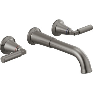 DT3548LFKSWL/DR3500WL Bowery Wall Mount Bathroom Faucet Bathroom Faucet - Black Stainless DT3548LFKSWL/DR3500WL Bowery Wall Mount Bathroom Faucet Bathroom Faucet - Black Stainless