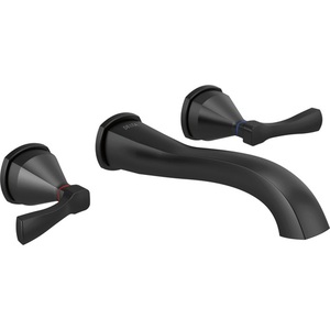 DT3576LFBLWL/DR3500WL Stryke Wall Mount Bathroom Faucet Bathroom Faucet - Matte Black DT3576LFBLWL/DR3500WL Stryke Wall Mount Bathroom Faucet Bathroom Faucet - Matte Black