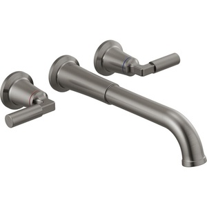 DT5748KSWL/DR3500WL Bowery Wall Mount Whirlpool Faucet Tub Faucet - Black Stainless DT5748KSWL/DR3500WL Bowery Wall Mount Whirlpool Faucet Tub Faucet - Black Stainless