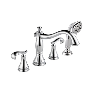 DT4797LHP/DR4707/DH698 Cassidy Deck Mount With Handshower Tub Faucet - Chrome DT4797LHP/DR4707/DH698 Cassidy Deck Mount With Handshower Tub Faucet - Chrome