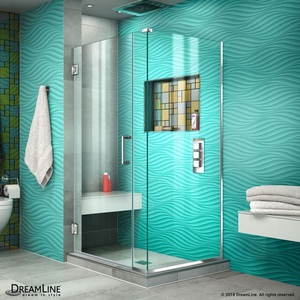 DSHEN2429030001 Unidoor Plus Standard Enclosure Shower Enclosure - Chrome DSHEN2429030001 Unidoor Plus Standard Enclosure Shower Enclosure - Chrome