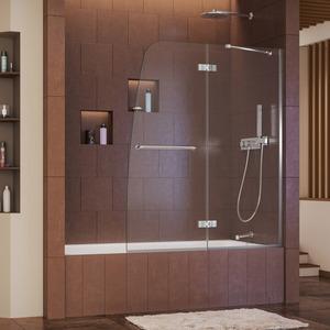 Dshdr344858001 Aqua Shower Door Swing Brushed Nickel Dshdr344858001 Aqua Shower Door Swing Brushed Nickel