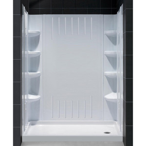 DDL6147R01 QWALL-3 Standard Enclosure Shower Enclosure - White DDL6147R01 QWALL-3 Standard Enclosure Shower Enclosure - White