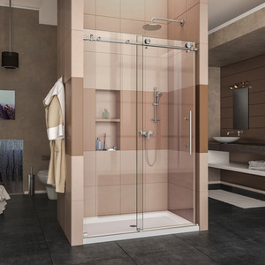 DSHDR6148761007 Enigma XT Shower Door - Sliding Shower Door - Clear / Brushed Stainless DSHDR6148761007 Enigma XT Shower Door - Sliding Shower Door - Clear / Brushed Stainless