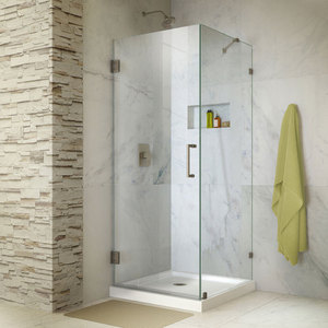DSHEN233030004 Unidoor Standard Enclosure Shower Enclosure - Brushed Nickel DSHEN233030004 Unidoor Standard Enclosure Shower Enclosure - Brushed Nickel