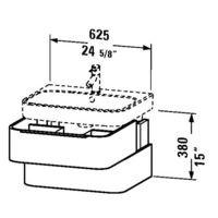 Vanity Base 24-5/8'' x 15'' Vanity Base 24-5/8'' x 15''
