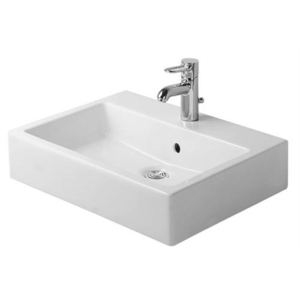 D04546000001 Vero Wall Hung Bathroom Sink - White / WonderGliss D04546000001 Vero Wall Hung Bathroom Sink - White / WonderGliss