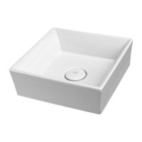 Vessel Style Bathroom Sink 15-1/4'' x15-1/4'' x 6'' Vessel Style Bathroom Sink 15-1/4'' x15-1/4'' x 6''