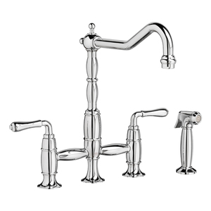 DD35402250100 Victorian Two-Handle Kitchen Faucet - Chrome DD35402250100 Victorian Two-Handle Kitchen Faucet - Chrome