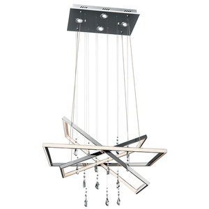 E83450 Maze Mid Sized Chandelier Chandelier - Chrome E83450 Maze Mid Sized Chandelier Chandelier - Chrome
