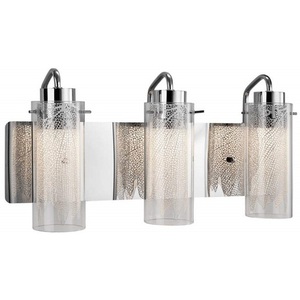 E83771 Krysalis 3 Bulb Bathroom Lighting - Chrome E83771 Krysalis 3 Bulb Bathroom Lighting - Chrome