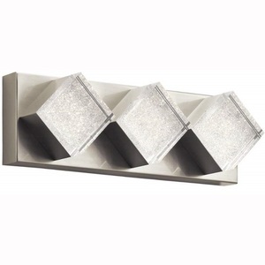 E83782 Gorve 3 Bulb Bathroom Lighting - Brushed Nickel E83782 Gorve 3 Bulb Bathroom Lighting - Brushed Nickel