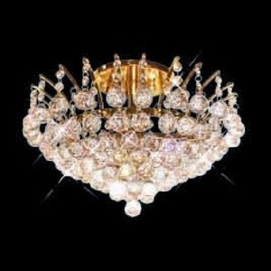 E8031F16GRC Victoria Semi Flush Mount Ceiling Light - Gold Plated E8031F16GRC Victoria Semi Flush Mount Ceiling Light - Gold Plated