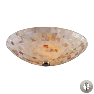 E101402LA Capri Semi Flush Mount Ceiling Light - Satin Nickel E101402LA Capri Semi Flush Mount Ceiling Light - Satin Nickel