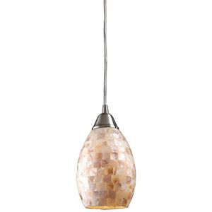 E101411LED Capri Mini-Pendant Pendant Light - Satin Nickel E101411LED Capri Mini-Pendant Pendant Light - Satin Nickel