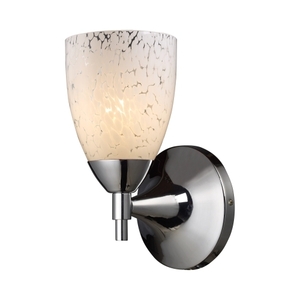 E101501PCSW Celina 1 Bulb Wall Sconce - Polished Chrome / Snow White E101501PCSW Celina 1 Bulb Wall Sconce - Polished Chrome / Snow White