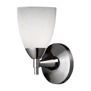 E101501PCWH Celina 1 Bulb Wall Sconce - Polished Chrome / Simple White E101501PCWH Celina 1 Bulb Wall Sconce - Polished Chrome / Simple White