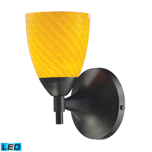 E101501DRCNLED Celina 1 Bulb Wall Sconce - Dark Rust / Canary E101501DRCNLED Celina 1 Bulb Wall Sconce - Dark Rust / Canary