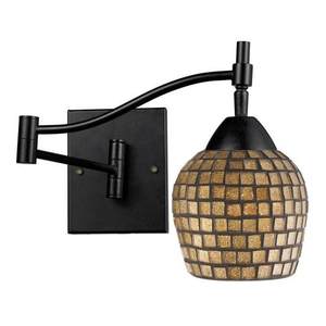 D101511DRGLD Celina Swing Arm Lamp - Dark Rust / Gold Leaf D101511DRGLD Celina Swing Arm Lamp - Dark Rust / Gold Leaf