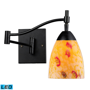 E101511DRYWLED Celina 1 Bulb Wall Sconce - Dark Rust / Yellow E101511DRYWLED Celina 1 Bulb Wall Sconce - Dark Rust / Yellow