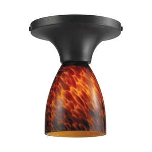 E101521DRES Celina Flush Mount Ceiling Light - Dark Rust / Espresso E101521DRES Celina Flush Mount Ceiling Light - Dark Rust / Espresso