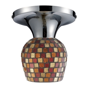 E101521PCMLT Celina Flush Mount Ceiling Light - Polished Chrome / Multi Fusion E101521PCMLT Celina Flush Mount Ceiling Light - Polished Chrome / Multi Fusion