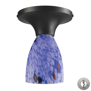 E101521DRBLLA Celina Flush Mount Ceiling Light - Dark Rust / Starburst Blue E101521DRBLLA Celina Flush Mount Ceiling Light - Dark Rust / Starburst Blue