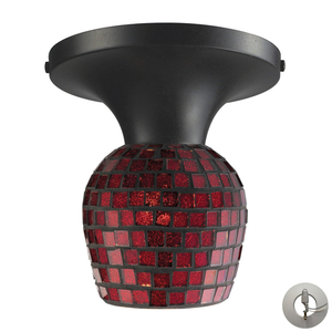 E101521DRCPRLA Celina Flush Mount Ceiling Light - Dark Rust / Copper E101521DRCPRLA Celina Flush Mount Ceiling Light - Dark Rust / Copper