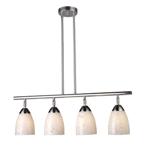 E101534PCSW Celina Linear Pendant Pendant Light - Polished Chrome / Snow White E101534PCSW Celina Linear Pendant Pendant Light - Polished Chrome / Snow White