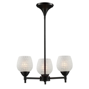 E101543DRWHT Celina Mini Chandelier - Dark Rust/ White E101543DRWHT Celina Mini Chandelier - Dark Rust/ White